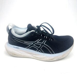 Asics Gel-Nimbus 25 Womens Running Shoes Black Athletic Sneakers Size 9.5